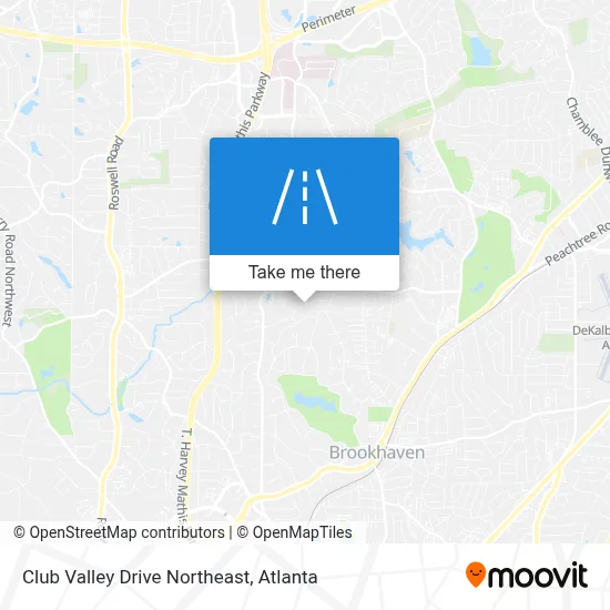 Club Valley Drive Northeast map