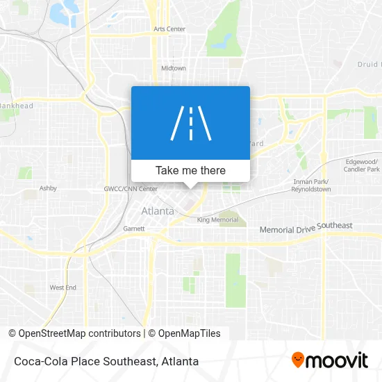 Coca-Cola Place Southeast map
