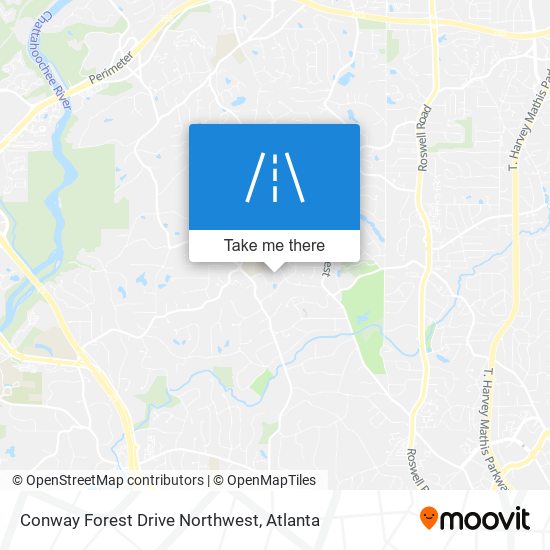 Conway Forest Drive Northwest map