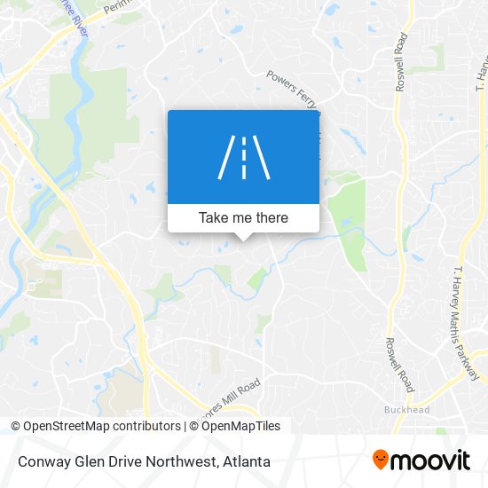 Conway Glen Drive Northwest map