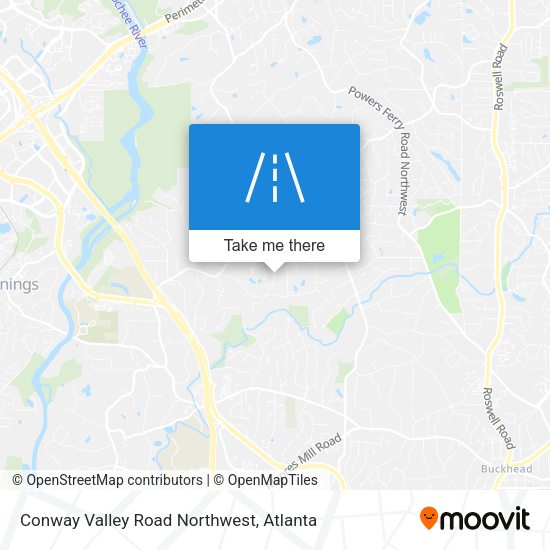 Conway Valley Road Northwest map