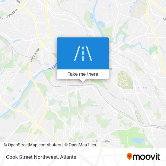 Mapa de Cook Street Northwest