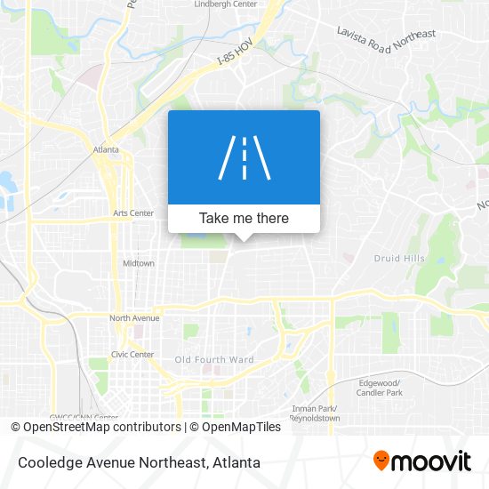 Mapa de Cooledge Avenue Northeast