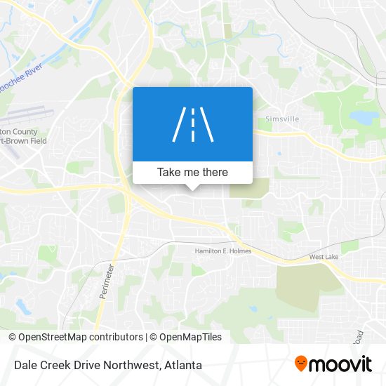 Mapa de Dale Creek Drive Northwest