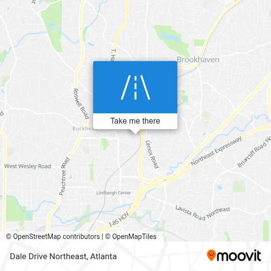 Dale Drive Northeast map