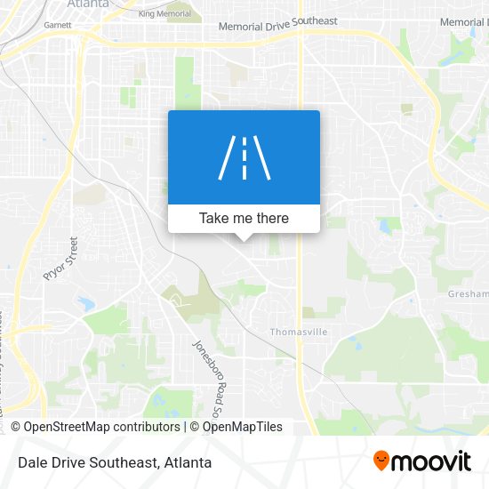 Dale Drive Southeast map