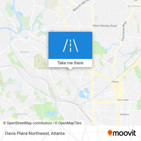 Davis Place Northwest map
