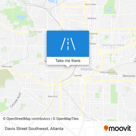 Mapa de Davis Street Southwest