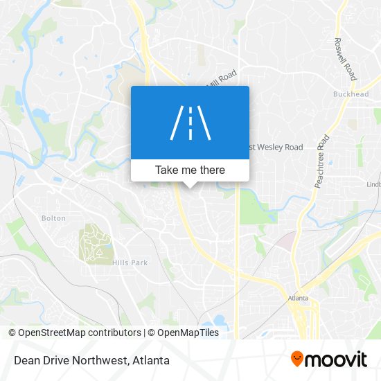 Mapa de Dean Drive Northwest