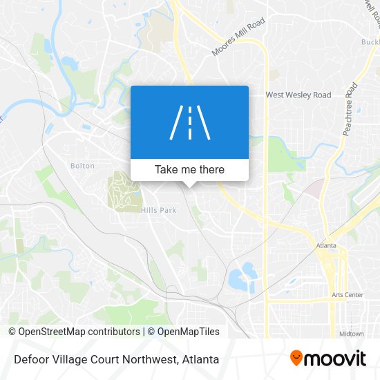Defoor Village Court Northwest map