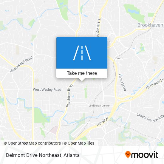 Delmont Drive Northeast map