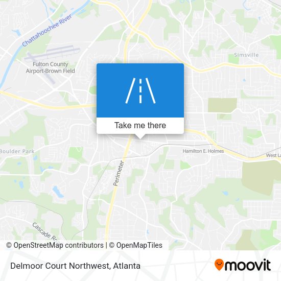 Delmoor Court Northwest map