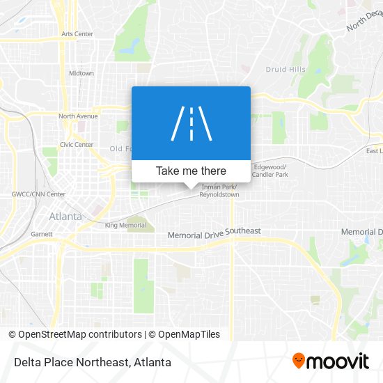 Delta Place Northeast map