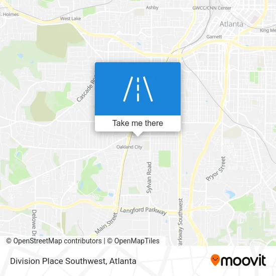 Mapa de Division Place Southwest