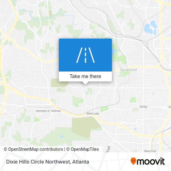 Mapa de Dixie Hills Circle Northwest