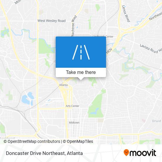 Mapa de Doncaster Drive Northeast