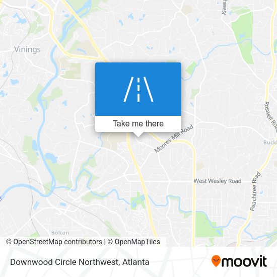 Downwood Circle Northwest map