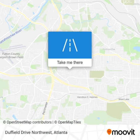Duffield Drive Northwest map