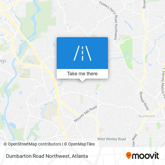 Mapa de Dumbarton Road Northwest