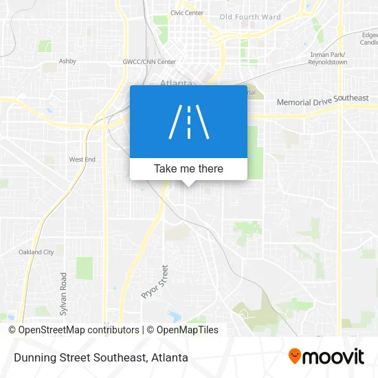Dunning Street Southeast map