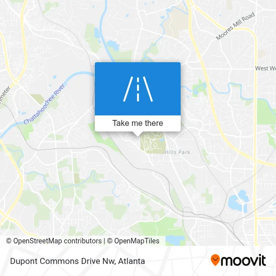 Dupont Commons Drive Nw map