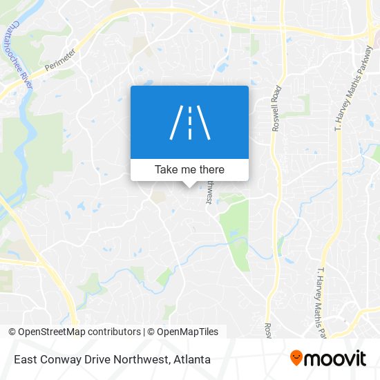 Mapa de East Conway Drive Northwest