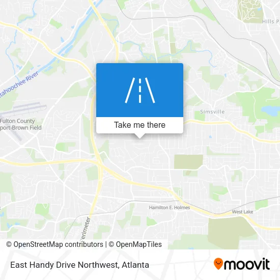 East Handy Drive Northwest map