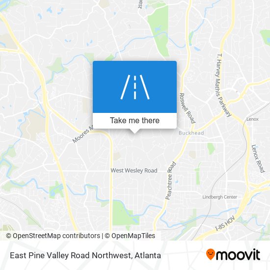 Mapa de East Pine Valley Road Northwest