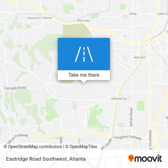 Eastridge Road Southwest map
