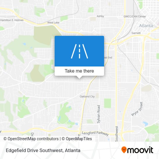 Edgefield Drive Southwest map