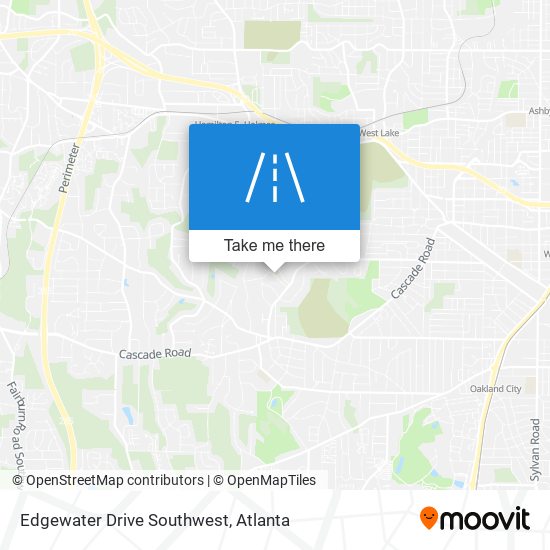 Mapa de Edgewater Drive Southwest