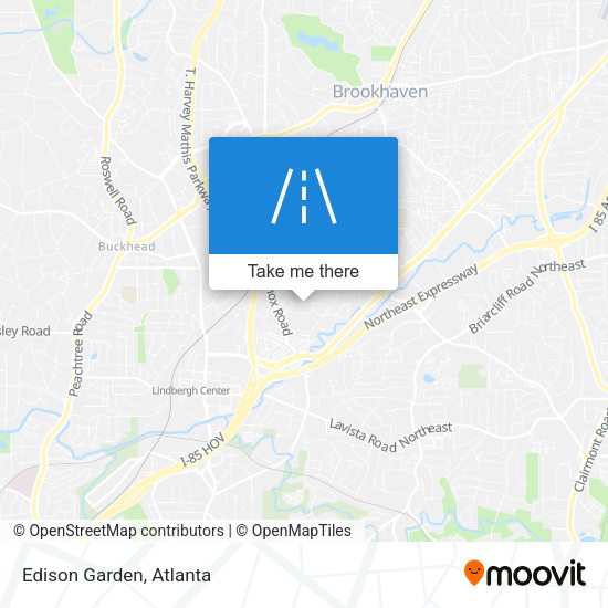 Mapa de Edison Garden