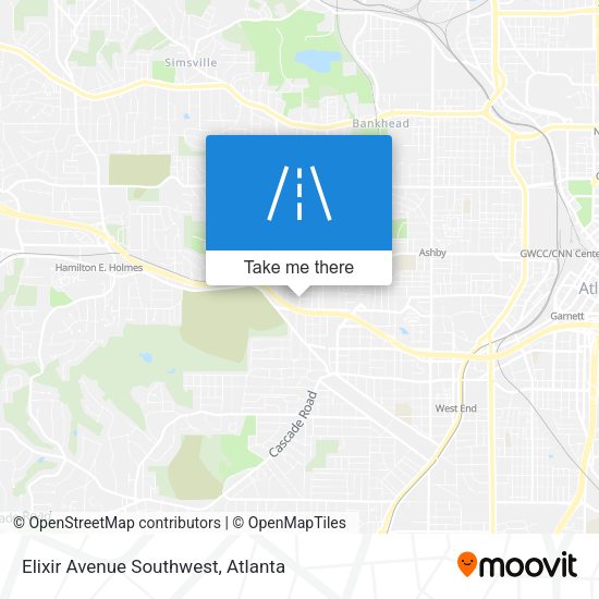 Elixir Avenue Southwest map