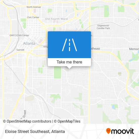 Eloise Street Southeast map