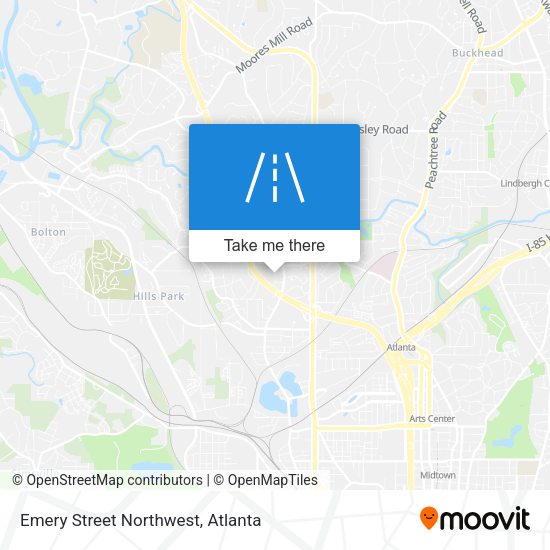 Mapa de Emery Street Northwest