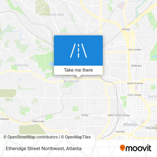 Etheridge Street Northwest map