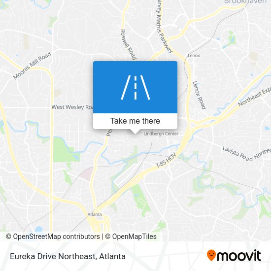 Eureka Drive Northeast map