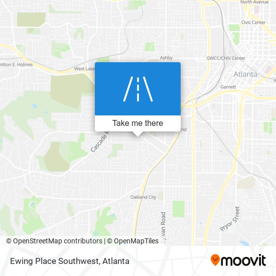 Mapa de Ewing Place Southwest