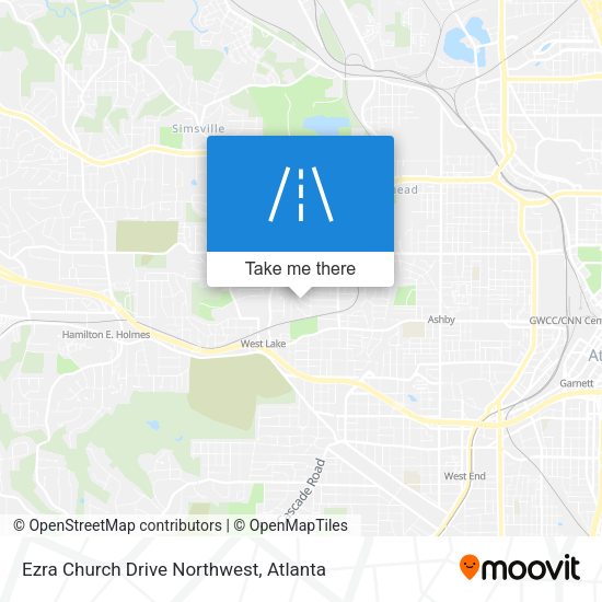 Ezra Church Drive Northwest map