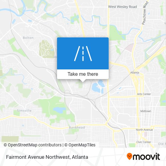 Fairmont Avenue Northwest map