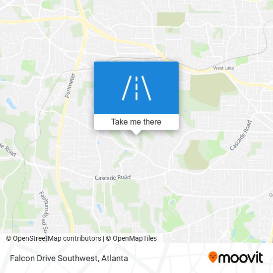 Falcon Drive Southwest map