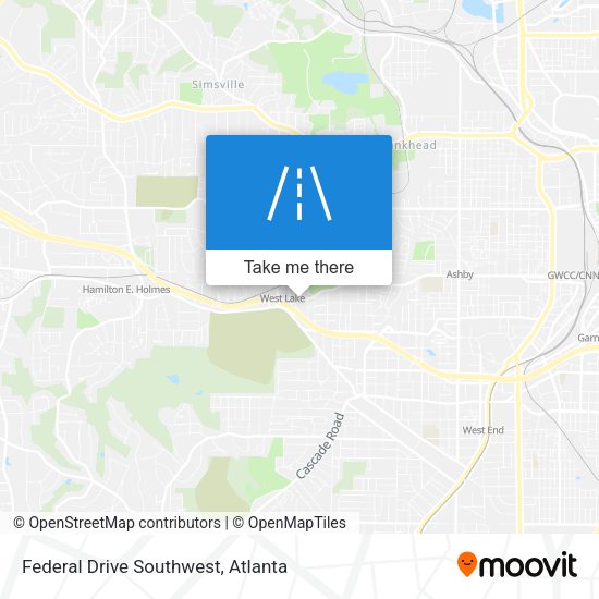 Mapa de Federal Drive Southwest