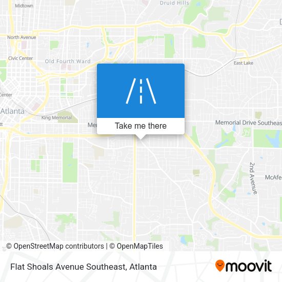 Mapa de Flat Shoals Avenue Southeast
