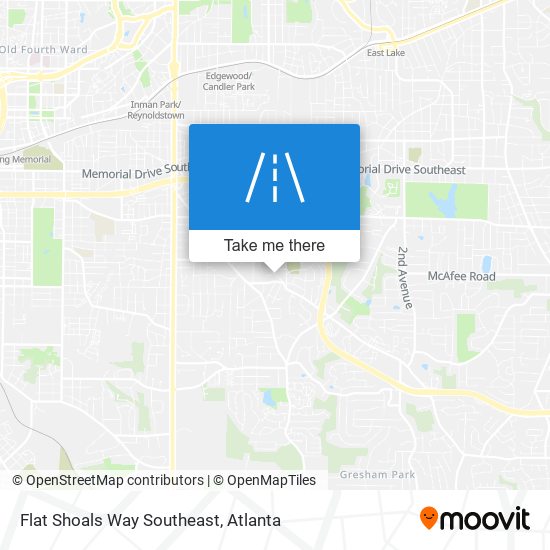 Flat Shoals Way Southeast map