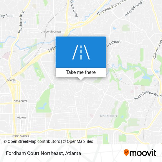 Mapa de Fordham Court Northeast