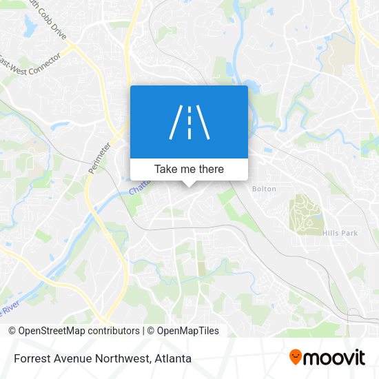 Forrest Avenue Northwest map