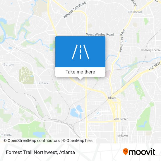 Mapa de Forrest Trail Northwest