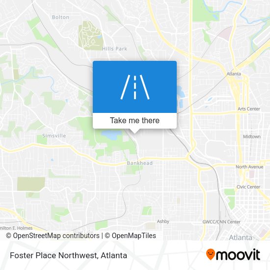 Foster Place Northwest map