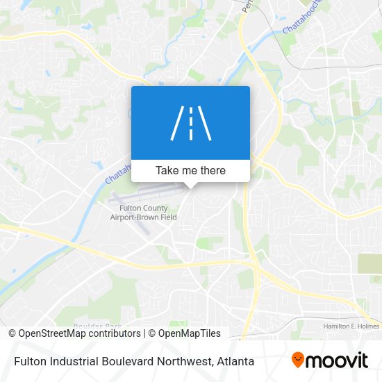 Fulton Industrial Boulevard Northwest map