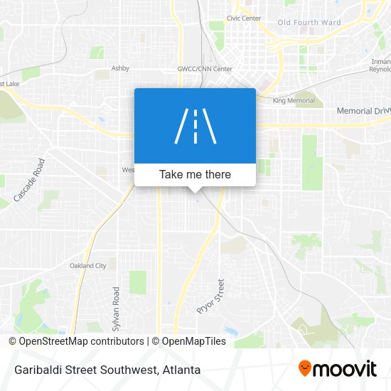 Mapa de Garibaldi Street Southwest